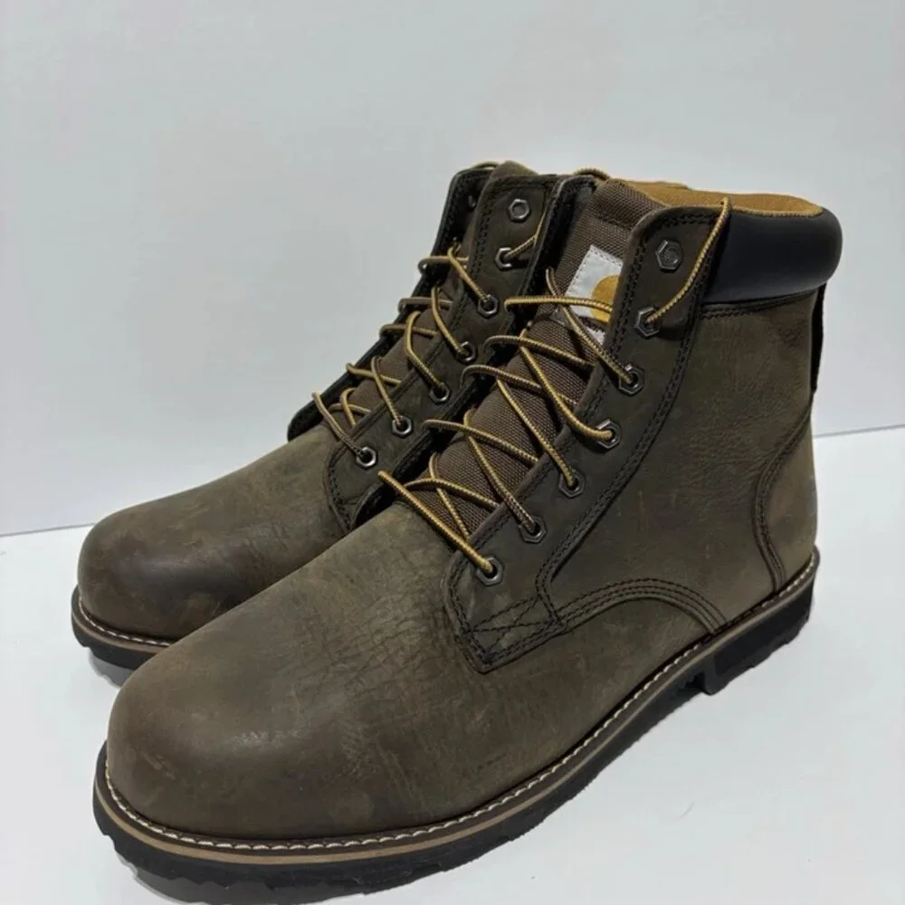 Carhartt Men’s Frontier 6” Composite Toe Boots Brown, Size 14 Wide